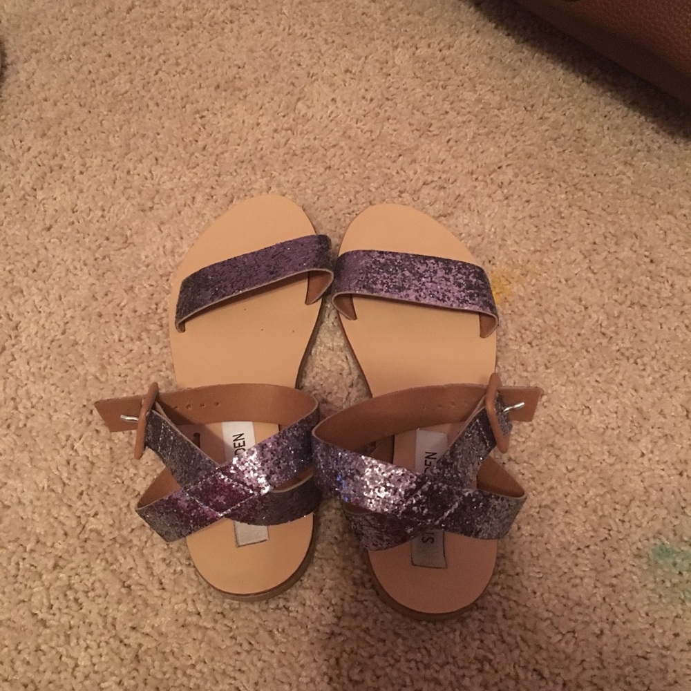 Baby/silver sparkly sandals worn a couple times